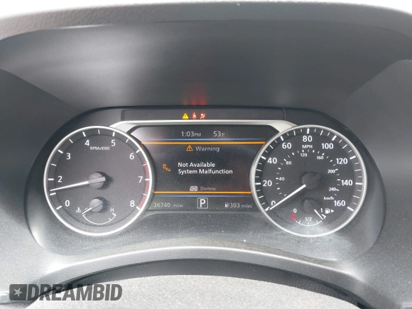 2022 Nissan Sentra SV with VIN 3N1AB8CVXNY250088, listed as a IAAI auction lot 41958028 with 36,740 mi miles and . Bid and sale history available at DreamBid. Image 7.