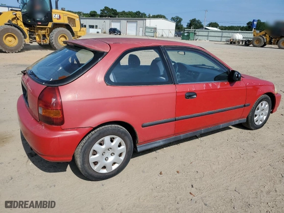 1998 Honda Civic DX with VIN 2HGEJ6344WH122662, listed as a Copart auction lot 76807994 with 249,922 mi miles and Salvage Title. Bid and sale history available at carsss.com. Image 3.