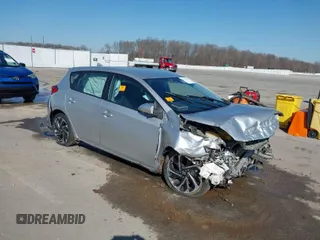2016 Scion iM with VIN JTNKARJE6GJ510874, listed as a IAAI auction lot 41775719 with 1 mi miles. Bid and sale history available at carsss.com. Image 1.