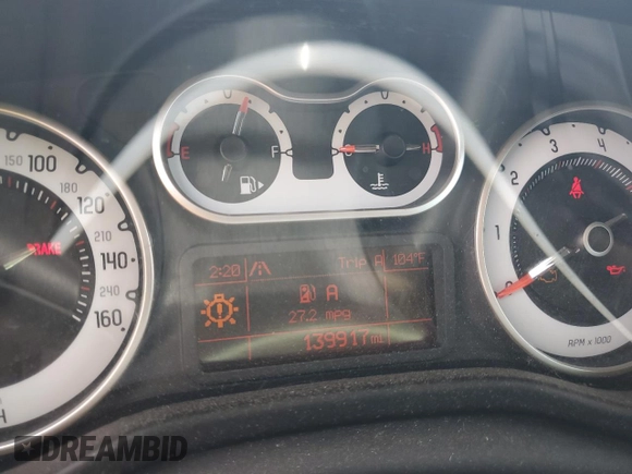 2014 FIAT 500L Trekking with VIN ZFBCFADH0EZ010311, listed as a Copart auction lot 62334095 with 139,917 mi miles and Salvage title. Bid and sale history available at DreamBid. Image 9.