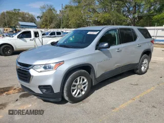 2019 Chevrolet Traverse LS with VIN 1GNERFKW1KJ202267, listed as a Copart auction lot 50203615 with 103,035 mi miles and Salvage Title. Bid and sale history available at carsss.com. Image 1.