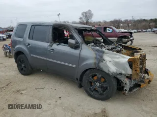 2013 Honda Pilot EX-L with VIN 5FNYF4H57DB010606, listed as a Copart auction lot 48666005 with 0 mi miles and Salvage Title. Bid and sale history available at carsss.com. Image 4.