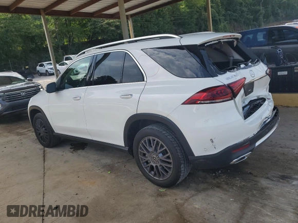 2022 Mercedes-Benz GLE 350 with VIN 4JGFB4JE6NA736203, listed as a Copart auction lot 62463835 with 56,676 mi miles and Salvage title. Bid and sale history available at DreamBid. Image 2.