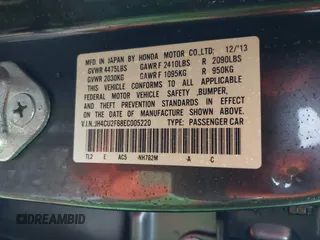 2014 Acura TSX Technology с VIN JH4CU2F68EC005220, выставлен на аукционе IAAI как лот 42007600 с пробегом 139 028 миль миль и . История ставок и продаж доступна на DreamBid. Изображение 9.