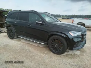 2022 Mercedes-Benz GLS with VIN 4JGFF8GE4NA765606, listed as a Copart auction lot 45724033 with 8,837 mi miles. Bid and sale history available at carsss.com. Image 4.