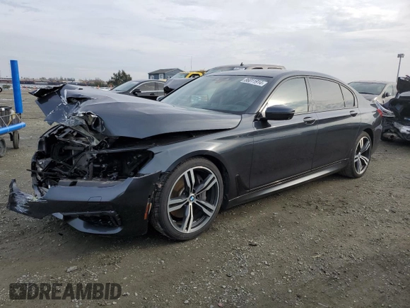 2016 BMW 7 Series 750i with VIN WBA7F0C5XGGM20402, listed as a Copart auction lot 86011914 with 90,123 mi miles and Salvage Title. Bid and sale history available at carsss.com. Image 1.