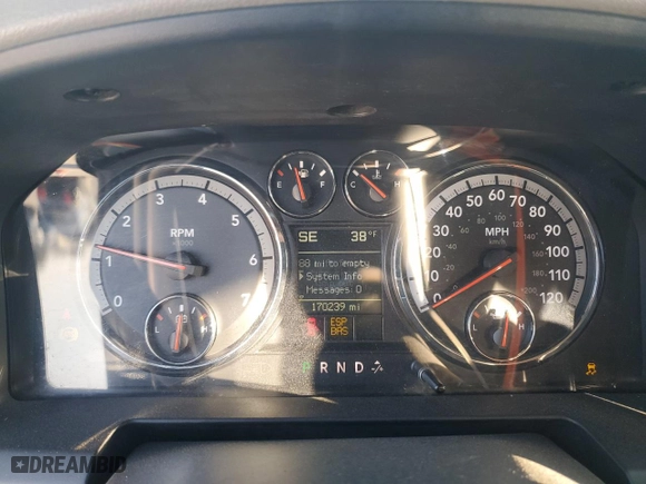 2009 Dodge Ram 1500 SLT with VIN 1D3HB18T09S750864, listed as a Copart auction lot 89071425 with 170,239 mi miles and Salvage Title. Bid and sale history available at carsss.com. Image 9.