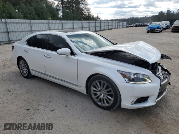 2016 Lexus LS 460 with VIN JTHBL5EF5G5141054, listed as a Copart auction lot 83382144 with 98,592 mi miles and Salvage title. Bid and sale history available at DreamBid. Image 4.