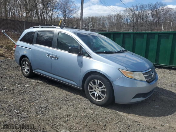 2011 Honda Odyssey EX-L with VIN 5FNRL5H69BB010406, listed as a Copart auction lot 50215815 with 171,024 mi miles and Salvage Title. Bid and sale history available at carsss.com. Image 4.
