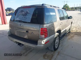 2002 Mercury Mountaineer with VIN 4M2DU86W62UJ34436, listed as a IAAI auction lot 41643664 with 56,871 mi miles and . Bid and sale history available at DreamBid. Image 4.