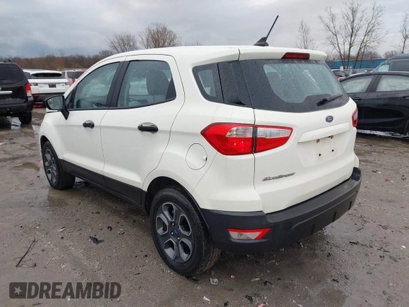 2021 Ford EcoSport S with VIN MAJ3S2FE8MC405765, listed as a IAAI auction lot 41913832 with 63,293 mi miles and . Bid and sale history available at DreamBid. Image 3.