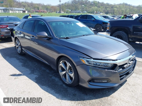 2019 Honda Accord Touring with VIN 1HGCV2F92KA016179, listed as a IAAI auction lot 41975156 with 101,674 mi miles and . Bid and sale history available at DreamBid. Image 1.