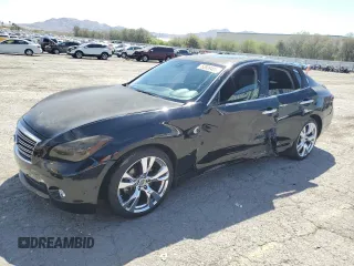 2013 Infiniti M37 with VIN JN1BY1AP7DM511547, listed as a Copart auction lot 52928405 with 116,278 mi miles and Salvage Title. Bid and sale history available at carsss.com. Image 1.