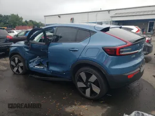 2023 Volvo C40 Recharge Pure Electric Ultimate with VIN YV4ED3GM8P2031366, listed as a Copart auction lot 67716824 with 0 mi miles and Salvage Title. Bid and sale history available at carsss.com. Image 2.