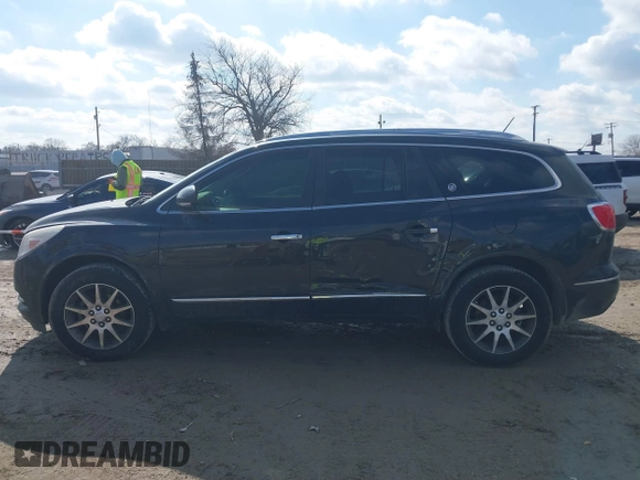 2014 Buick Enclave Leather with VIN 5GAKRBKD6EJ172482, listed as a IAAI auction lot 41686698 with 73,034 mi miles and . Bid and sale history available at DreamBid. Image 15.