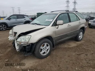 2001 Lexus RX 300 z VIN JTJHF10U910182130, wystawiony jako Copart lot #53809435 z przebiegiem Nie podano mil oraz Szkoda całkowita • Salvage title. Historia ofert i sprzedaży dostępna na DreamBid. Obrazek 1.