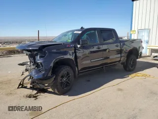 2022 Chevrolet Silverado 1500 Custom Trail Boss with VIN 3GCUDCETXNG649141, listed as a Copart auction lot 43565075 with 53,898 mi miles and Salvage Title. Bid and sale history available at DreamBid. Image 1.