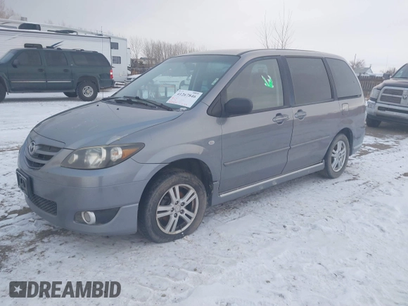 2004 Mazda MPV LX z VIN JM3LW28A240518838, wystawiony jako IAAI lot #41267846 z przebiegiem 309 475 mil mil oraz . Historia ofert i sprzedaży dostępna na DreamBid. Obrazek 2.