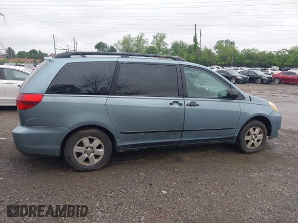 2005 Toyota Sienna CE with VIN 5TDZA23C25S248714, listed as a IAAI auction lot 42221277 with 318,125 mi miles and . Bid and sale history available at DreamBid. Image 6.