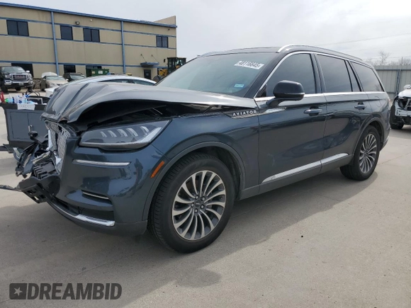 2022 Lincoln Aviator Reserve z VIN 5LM5J7WC2NGL17296, wystawiony jako Copart lot #48116645 z przebiegiem 39 385 mil mil oraz Szkoda całkowita • Salvage title. Historia ofert i sprzedaży dostępna na DreamBid. Obrazek 1.
