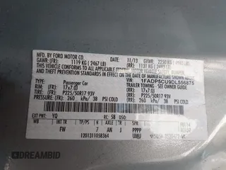 2013 Ford C-Max SEL with VIN 1FADP5CU9DL556875, listed as a IAAI auction lot 41976730 with 199,557 mi miles and . Bid and sale history available at DreamBid. Image 9.