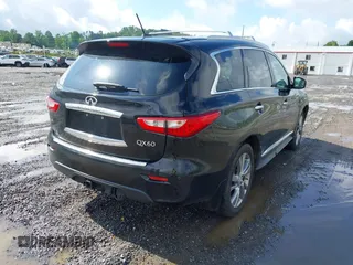 2015 Infiniti QX60 z VIN 5N1AL0MM6FC548077, wystawiony jako IAAI lot #42205654 z przebiegiem 127 237 mil mil oraz . Historia ofert i sprzedaży dostępna na DreamBid. Obrazek 4.