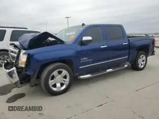2014 Chevrolet Silverado 1500 LTZ with VIN 3GCUKSEC3EG251009, listed as a Copart auction lot 45362785 with Not Provided miles and Salvage Title. Bid and sale history available at DreamBid. Image 1.