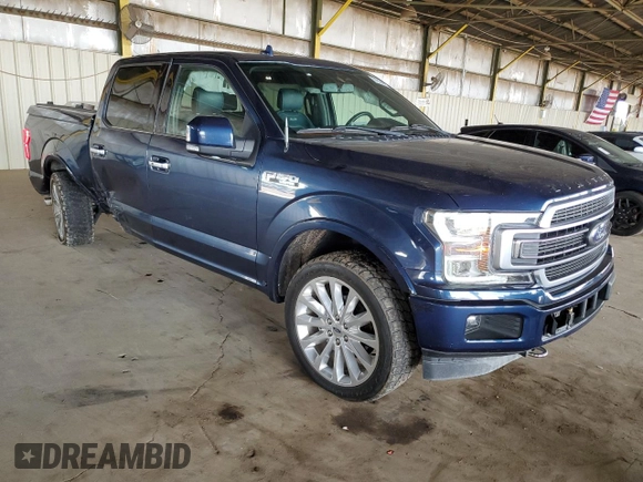 2018 Ford F-150 XL with VIN 1FTEW1EGXJFE48440, listed as a Copart auction lot 51834215 with 53,389 mi miles and Salvage Title. Bid and sale history available at carsss.com. Image 4.