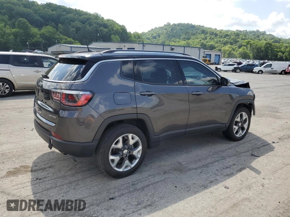 2020 Jeep Compass Limited with VIN 3C4NJDCB3LT146861, listed as a Copart auction lot 61550035 with 59,611 mi miles and Salvage title. Bid and sale history available at DreamBid. Image 3.