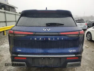 2022 Infiniti QX60 Luxe with VIN 5N1DL1FS6NC330038, listed as a Copart auction lot 43264245 with 28,453 mi miles and Salvage title. Bid and sale history available at DreamBid. Image 6.
