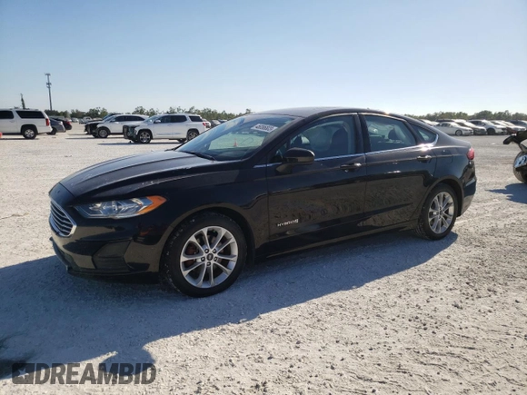 2019 Ford Fusion Hybrid SE with VIN 3FA6P0LU9KR106136, listed as a Copart auction lot 46086803 with 62,267 mi miles. Bid and sale history available at carsss.com. Image 1.