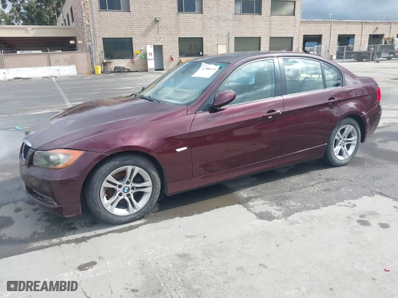 2008 BMW 3 Series 328i with VIN WBAVC53588FZ85168, listed as a IAAI auction lot 41765979 with 182,459 mi miles. Bid and sale history available at carsss.com. Image 18.