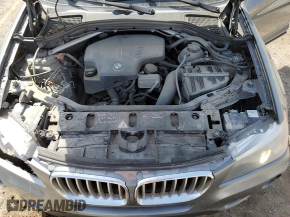 2013 BMW X3 xDrive28i with VIN 5UXWX9C57D0A20612, listed as a Copart auction lot 52385895 with 146,257 mi miles and Salvage Title. Bid and sale history available at DreamBid. Image 12.