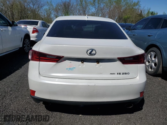 2014 Lexus IS 250 z VIN JTHCF1D21E5012941, wystawiony jako Copart lot #54509915 z przebiegiem 125 233 mil mil oraz Szkoda całkowita • Salvage title. Historia ofert i sprzedaży dostępna na DreamBid. Obrazek 6.