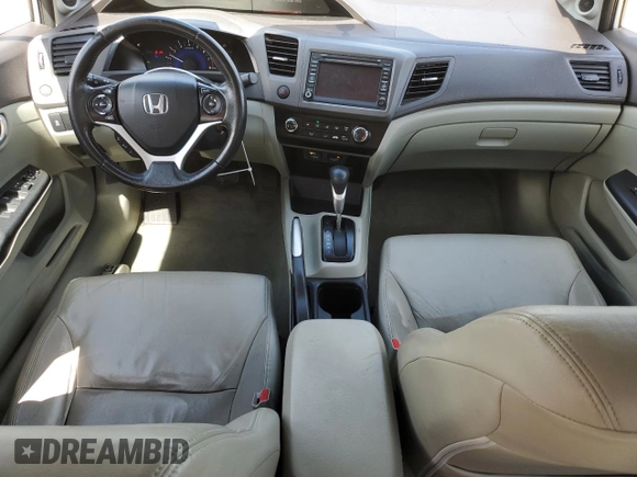 2012 Honda Civic EX-L with VIN 19XFB2F97CE038214, listed as a Copart auction lot 49440275 with 150,062 mi miles and Salvage Title. Bid and sale history available at DreamBid. Image 8.