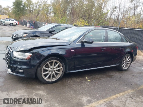 2016 Audi A4 Premium with VIN WAUBFAFL5GN011181, listed as a IAAI auction lot 40725757 with 86,435 mi miles. Bid and sale history available at carsss.com. Image 14.
