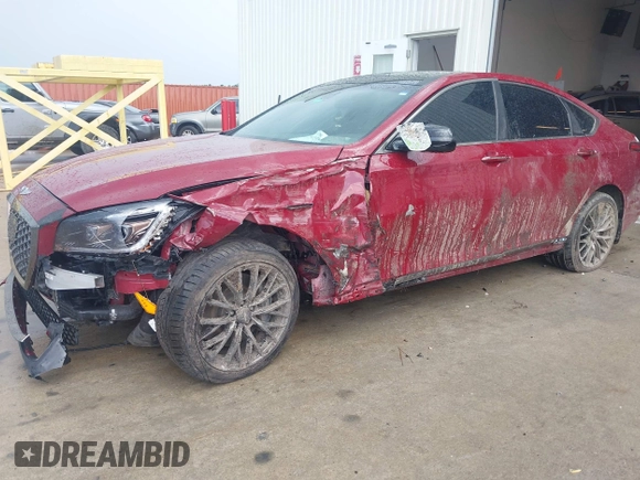 2018 Genesis G80 Sport with VIN KMHGN4JB4JU225812, listed as a IAAI auction lot 42314901 with 109,005 mi miles and . Bid and sale history available at DreamBid. Image 6.