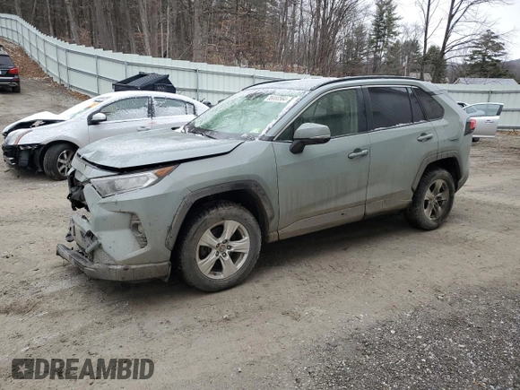 2020 Toyota RAV4 XLE with VIN JTMP1RFV4LD048990, listed as a Copart auction lot 85850564 with 122,230 mi miles and Salvage Title. Bid and sale history available at carsss.com. Image 1.