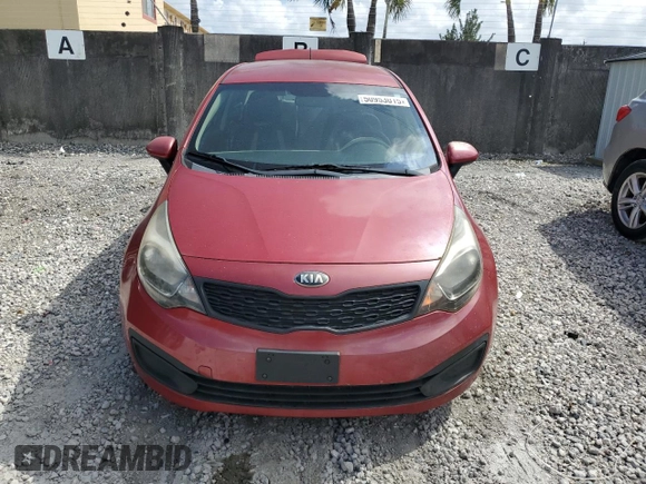 2015 Kia Rio LX with VIN KNADM4A37F6437017, listed as a Copart auction lot 50953015 with 95,341 mi miles and Salvage Title. Bid and sale history available at carsss.com. Image 5.