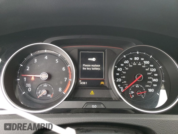 2021 Volkswagen Golf GTI S with VIN 3VW6T7AU7MM000167, listed as a Copart auction lot 44574295 with 14,381 mi miles and Salvage Title. Bid and sale history available at carsss.com. Image 9.