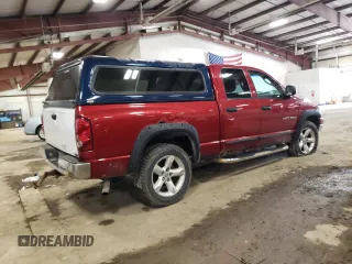 2007 Dodge 1500 Laramie with VIN 1D7HU18207S183648, listed as a Copart auction lot 52129055 with 257,764 mi miles and Clean Title. Bid and sale history available at carsss.com. Image 3.