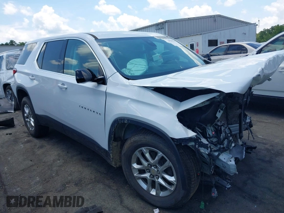 2020 Chevrolet Traverse LS with VIN 1GNEVLKW1LJ178323, listed as a IAAI auction lot 39796278 with 79,920 mi miles. Bid and sale history available at carsss.com. Image 1.