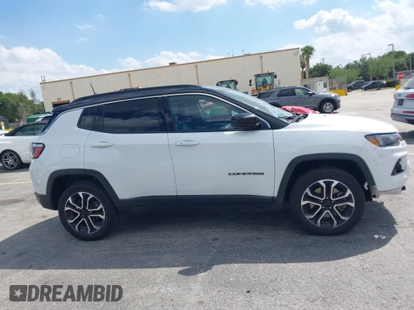 2023 Jeep Compass (RED) Edition with VIN 3C4NJDCN9PT564826, listed as a IAAI auction lot 41779307 with 52,344 mi miles and . Bid and sale history available at carsss.com. Image 14.