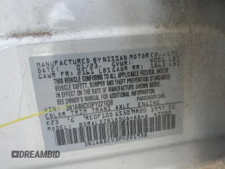 2023 Nissan Sentra SV z VIN 3N1AB8CV3PY221938, wystawiony jako Copart lot #55152145 z przebiegiem 48 786 mil mil oraz Szkoda całkowita • Salvage title. Historia ofert i sprzedaży dostępna na DreamBid. Obrazek 12.