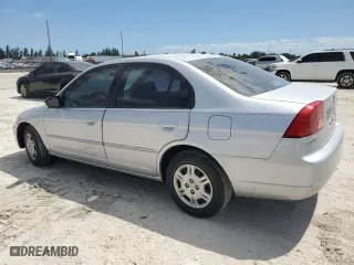 2002 Honda Civic LX with VIN 1HGES16512L072112, listed as a Copart auction lot 52714665 with 99,286 mi miles and Salvage Title. Bid and sale history available at carsss.com. Image 2.
