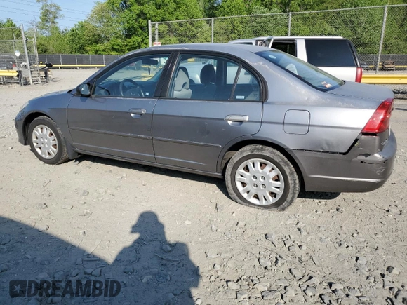 2004 Honda Civic LX with VIN 2HGES16594H622236, listed as a Copart auction lot 55475285 with 175,288 mi miles and Clean Title. Bid and sale history available at carsss.com. Image 2.