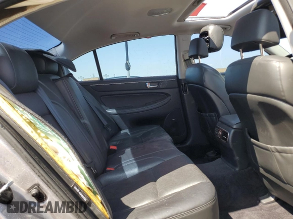 2010 Hyundai Genesis with VIN KMHGC4DF7AU097280, listed as a Copart auction lot 71830464 with 140,098 mi miles and Salvage Title. Bid and sale history available at carsss.com. Image 10.