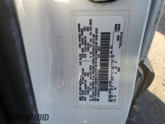 2000 Mercury Villager z VIN 4M2XV14T7YDJ25246, wystawiony jako Copart lot #74589154 z przebiegiem Nie podano mil oraz Tytuł czysty. Historia ofert i sprzedaży dostępna na DreamBid. Obrazek 13.
