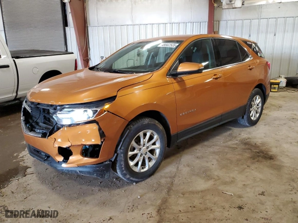 2018 Chevrolet Equinox LT with VIN 2GNAXSEV9J6220320, listed as a Copart auction lot 48662535 with 109,420 mi miles and Clean Title. Bid and sale history available at carsss.com. Image 1.