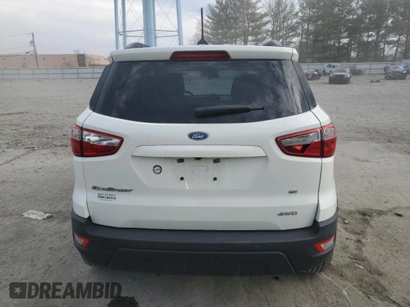 2019 Ford EcoSport SE with VIN MAJ6S3GL4KC251309, listed as a Copart auction lot 49452025 with 80,336 mi miles and Salvage Title. Bid and sale history available at carsss.com. Image 6.